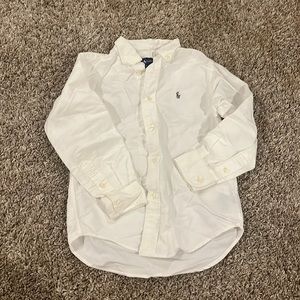 Ralph Lauren White Oxford Button Down - Size 5